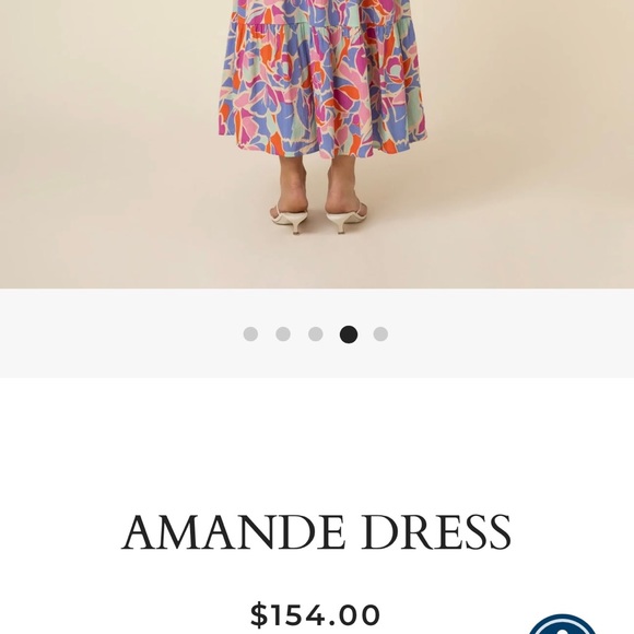 NWT FRNCH Amande maxi dress XS - Picture 4 of 10